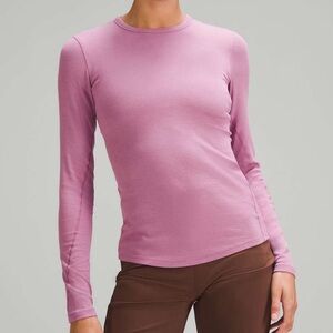 Lululemon size 8 hold tight Women's Long Sleeve Pink Top